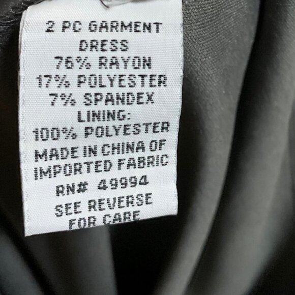 R & M Richards Metallic Gray Midi Sleveless Ruched Accordian Style Dress Size 14 - Picture 8 of 10